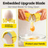 Egg Shell Opener, Egg Peeler Cracker, Cute Egg Separator for Raw Eggs, Home Kitchen Gadgets Tool (Yellow)