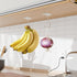 Counter, 1 Pack bussdis Banana Hook Under Cabinet Silver - Adhesive Banana Hanger Under Metal Banana Holder Stand