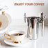 French Press Coffee Maker, Single Serve 1 Cup Small Stainless Steel Thermal Double Walled, 350ML/12OZ