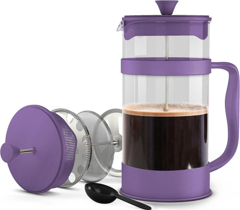 Utopia Kitchen French Press Espresso Tea and Coffee Maker, 34 Ounce, Stainless Steel Plunger and Heat Resistant