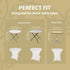 White Spandex Cocktail Tablecloth - 32 Inch Round x 30 Inch Tall Folding Cover Stretch