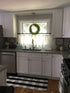 LEVINIS Black and White Doormat 51.2''x23.6'', Washable Cotton Farmhouse Layered Outdoor Buffalo Plaid Rugs