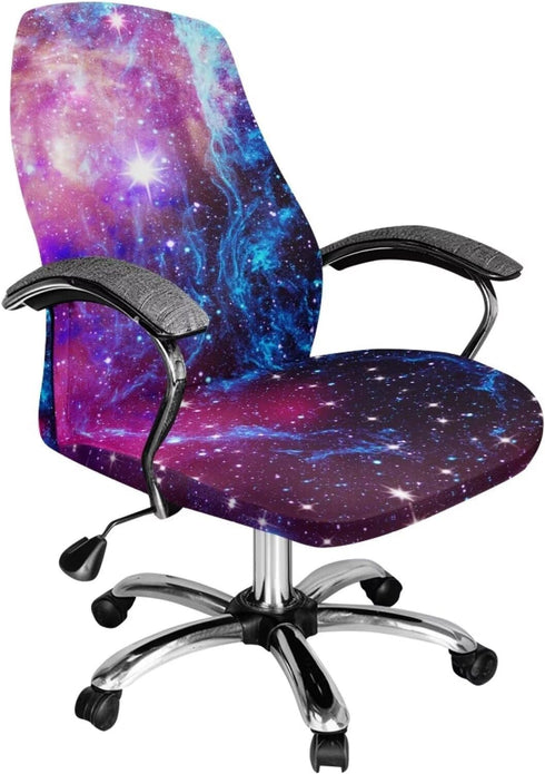 Talayituse Galaxy Print Home Office Chair Covers Stretchable Computer Desk Chair Covers High