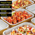 Aluminum Foil Pans with Lids, 10 Pack Heavy Duty 2LB Small Foil Pan, 8.5" 6" Disposable for Baking & Cooking