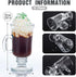 12 8.5 oz Sieral Pieces Irish Coffee Mugs Bulk Irish Coffee Glass with Handle Clear Glass Mugs for Wedding Prom