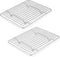 P&P CHEF 2-Piece Small Cooling Baking Racks, Stainless Steel Grid Rack for Cooking, Roasting, Grilling, 9.75'' x 7.5''