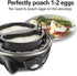 3-in-1 14, (25508) Hamilton Beach Electric Egg Cooker for Hard Boiled Eggs, Poacher, Omelet Maker & Vegetable Steamer