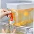 1pc Cold Water Bottle Fridge Dispenser, 3.5L Drink Pitcher for Iced Tea Juice, White