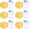 6 Pack Fairy Lights Battery Operated with Timer Silver Wire Mini 13FT