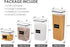 Airtight Food Storage Containers with Lids - Vtopmart 24 pcs Plastic Canisters for Cereal, Dry Food, BPA Free (Black)