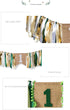 1st Field Green Style Highchair Banner Baby Girls Boys Birthday Party High Chair Bunting Garland Decoration (Grassland