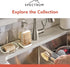 Spectrum Cora Kitchen Soap Dispenser with Sponge Holder for Kitchen Sink Organization, Easy to Clean Soap Pump Sponge