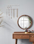 Zreal Necklace Holder, Acrylic Necklace Hanger, Wall Jewelry Organizer with 10 Jewelry Hooks in Seashell Shape (2-pack