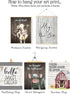 Silly Goose Gifts Funny Rustic Farm Animal Themed Bathroom Decor, Wall Art Print Sets, Typography Country Bath Signs