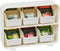 Mind Reader Tea Bag Organizer, Countertop Storage, Kitchen, White, 10.25"L x 3.25"W x 7.75"H