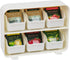 Mind Reader Tea Bag Organizer, Countertop Storage, Kitchen, White, 10.25"L x 3.25"W x 7.75"H