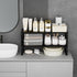 Countertop Desktop(1Pack/Black/Large-with Jojocross Expandable Cabinet Shelf Organizer Storage Spice Rack Shelves