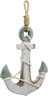 Stonebriar Anchor Wall Decor, Worn White, 1.00" x 9.50"