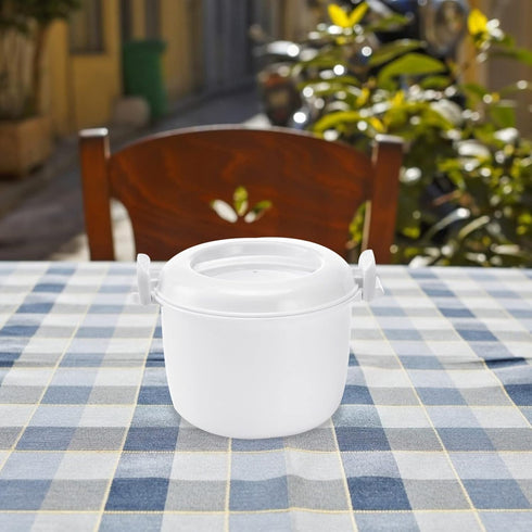 BESTOYARD Microwave Rice Cooker, Mini Portable Steamer for Cooking Soup, Rice, Chicken, Pasta