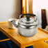 KALLORY 1pc Stainless Steel Teapot, Camping Water Kettle, Stainless Steel Tea Kettle for Stove Top