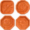 Brown Sugar Savers - Set of 4, Hummingbird, Maple Leaf, Sun, and Daisy Designs