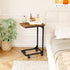 Fixwal TV Tray, C Table, C Shaped Side Table with Wheels for Couch, Coffee Tables for Living Room Sofa End Table