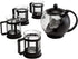 Primula Half Moon Teapot Set with 4 Tea Cups, Removable Stainless Steel