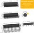6 Pack Minicloss Magnetic Spice Rack for Refrigerator - Magnetic Spice Rack with Magnetic Basket & Paper Towel Holder