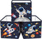 Clastyle 3 pcs Cosmic Space Cube Storage Unit Bin with Metal Frame