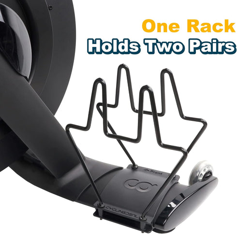 2 CyclingDeal Shoe Rack Hanger Compatible with Peloton Bike & Bike+ ONLY Shoe Holder - Holds Pairs of Cycling Shoes