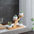 Window Sill Plant Shelf, Bamboo Desk Plant Stand, Table Succulent Holder for Home, Office, Living Room, Bedroom Decor