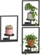 3-piece set of metal plant potted flower racks, heavy-duty flower pot plant