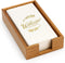 Acacia Wood Guest Towels Holder for Bathroom Napkin Holder Hand Towel Tray