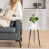 ARTORA 18 Inch (18.11' 9.25") Indoor Plant Stand, Mid Century Wood Plant Stool Adjustable White Corner Tall Plant Sand