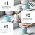 countertop, DOWAN Butter Crock, French Butter Dish for Spreadable Soft Butter, Ceramic Butter Keeper with Lid