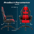 Dkelincs Gaming Chair PC Office Chair Ergonomic Gamer Chair PU Leather Executive Computer Chair with Lumbar Support