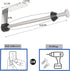 Paper Towel Holder, Under Cabinet Mount, Self Adhesive Kitchen Countertop Wall Mount Rack, Brushed Nickel