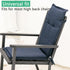 18" 42" 1.5", Set 2, Helios&Hestia Indoor High Back Rocking Chair Cushions with Back Elastic and Ties, Outdoor Dining