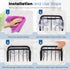 HLOOL Sponge Holder for Kitchen Sink with Suction Cups, Kitchen Sponge Holder,Sink Caddy(Black)