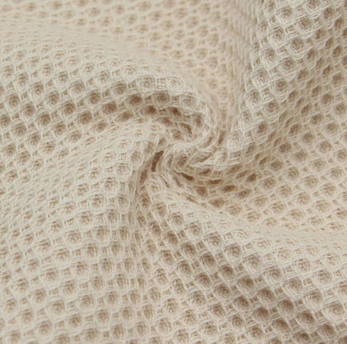 Mia'sDream Natural Cotton Dish Cloths, Absorbent Waffle Weave Kitchen Towels, 12x12 inch, 6 Pack (Beige)