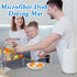 2 Pack Large 24x17 Inch Dish Drying Mats, Absorbent Microfiber Drainer Pads for Countertops and Sinks (Gray)