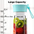 COKUNST 18oz Portable Blender, USB Rechargeable Personal Size Smoothie Blender with 6 Blades
