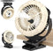 Ausic 3-in-1 Portable Clip on Fan with Misting & LED Lights &
