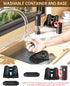 CIRCLE JOY Electric Salt and Pepper Grinder Set, Automatic with Charging Base, LED Light, Adjustable Coarseness, Black
