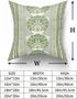 Sweetshow Summer 18 Inches Set 2 Sage Green Flowers Pillowcovers Geometric Throw Pillow Covers Cushion Case for Sofa