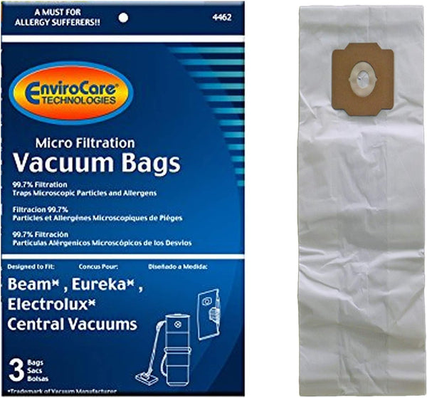 EnviroCare Replacement Micro Filtration Vacuum Cleaner Dust Bags, Fit Eureka, Beam, Electrolux, Star-Brute, Kenmore,