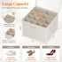 Closet, 12-16 1 Pack Lifewit Shoe Storage Organizer for Fabric Large Shoe Box Storage Containers with Clear Cover