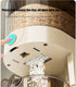 Peaoop 22LBS (22lb) Rice Dispenser, Large Grain Container Storage with Lid Measuring Cylinder Household Cereal