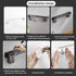 Kitchen Wall Mount Utensil Rack Organizer for Spoons, Knives, Forks, Chopsticks, Cookware Cutlery Holder, Silver