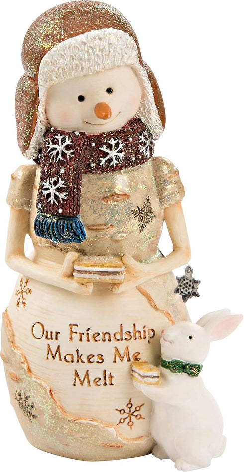 Pavilion Gift Company Our Friendship Makes Me Melt - 5 Inch Collectible Snowman Figurine